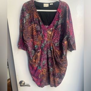 Anthropologie Size Medium 3/4 Sleeve, Fun patterned dress